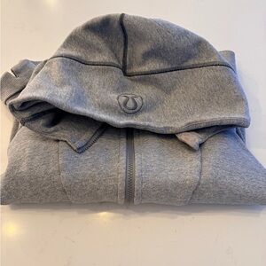 Lululemon Dark Gray Scuba Full-Zip Hoodie size 6